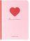 Legami - A6NOT0031 Notizbuch, liniert, A6-Blatt, Singer-Punkt-Bindung, Papier 100 g/m², 9 x 13,5 cm, HEART, A6NOT0031