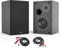 BESTISAN Altavoces de Estantería Modernos con Bluetooth 5.0, 2.0 Canales, 4 Pulgadas, Negro