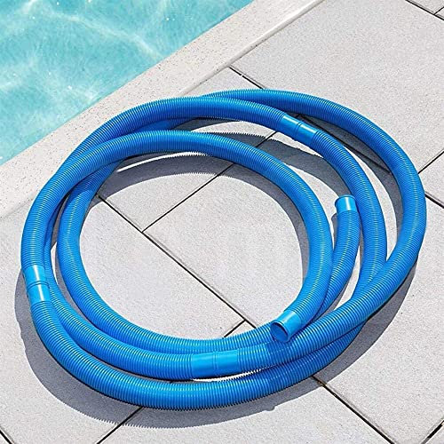 Melko Poolschlauch Ø38mm Schlauch 12m Schwimmbadschlauch Blau Saugschlauch Flexschlauch Spiralschlauch Schwimmbad Pool Teich