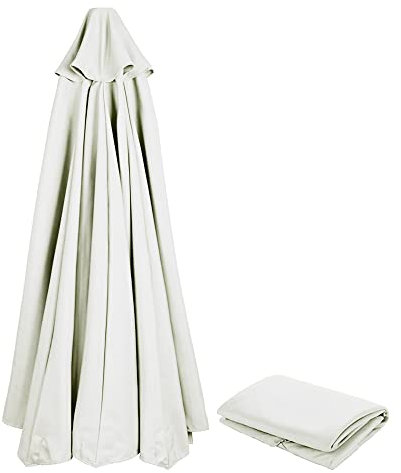 Housse de Rechange Parasol 3m 8 Baleines Avec Air Vent pour Parasol Déporté,Parasol à Mât Excentré,Tout Parasol de Jardin,Imperméable Anti-Ultraviolet épais Tissu de Polyester pour Rechange
