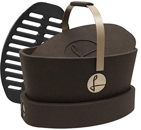 LIEBLINGSKORB Complete Plus deep Black Einkaufskorb und Thermobox, inklusive Deckel, Ring und Einlegeboden, isoliert, abwaschbar, Picknickkorb Kühlen von Lebensmitteln, Einkaufstasche (Champagner)