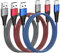 AINPOW USB C Charger Cable 2M 3Pack, Nylon Braided Type C Cable Fast Charging USB C Cables for Samsung Galaxy S23/S22 Ultra/S21/S20/Note,Huawei,Google Pixel