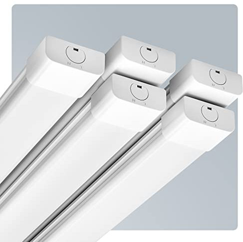 Anten 5 x LED Feuchtraumleuchte 120cm | 36W Feuchtraumlampe | Kaltweiß 6000K 4000LM Werkstattlampe | IP65 Wasserfest Wannenleuchte | Wasserdicht Kellerleuchte für Büros Keller Werkstätten Garage