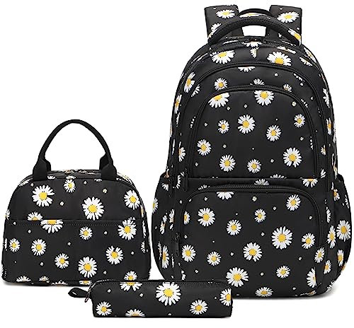 Sunborls Canvas Rucksack Mädchen Schule Büchertasche Bohemia College Rucksack 3 in 1