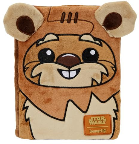 LOUNGEFLY Stationary Star Wars Return of The Jedi EWOK Plush Journal
