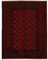 carpetfine Orientteppich Afghan Akhche Bokhara Teppich Rot 80x150 cm | Handgeknüpfter Teppich für Wohn- und Schlafzimmer