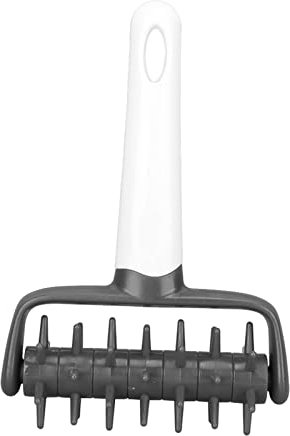 TITA-DONG Pizza Dough Docker Roller, Prevent Blistering, Easy to Use and Clean, Versatile for Pizza, Pie, Cookies (Gray, Plastic)