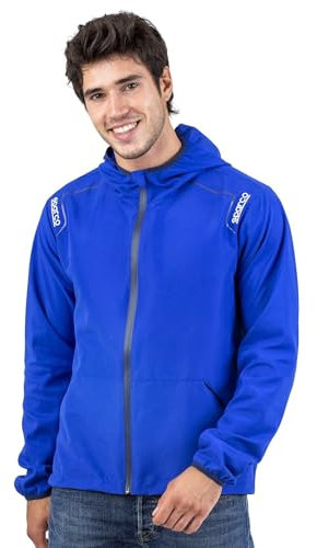 sparco Veste Coupe-Vent Martini-r Taille L Bleu, Mixte