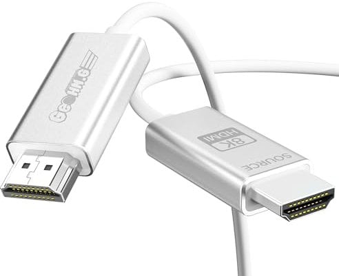 GeoHN.G Cable HDMI 2.1 de fibra óptica 10 K 8 K 3 M, 48 Gbps 8 K60 Hz HDMI 2.1 AOC eARC HDR10 HDCP 2.2 y 2.3 Dolby Dynamic HDR, compatible con Blu-ray/Roku TV/PS5/HDTV/SoundBar