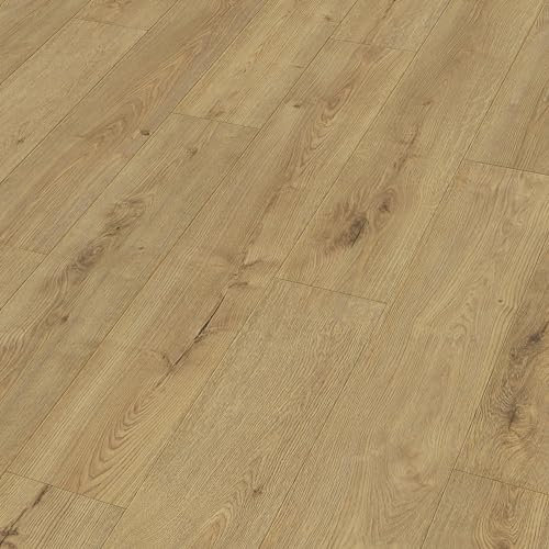 Meister Laminatboden MeisterDesign. Laminate LD 150 1288 x 198 x 8 mm 07001 Eiche Champagner Porensynchron-Struktur