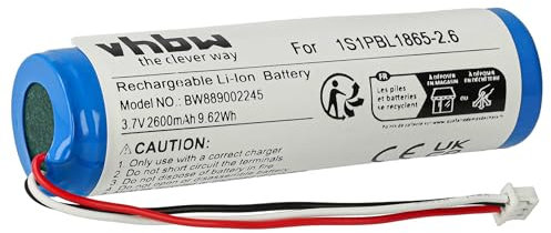 vhbw Akku Ersatz für Philips 1S1PBL1865-2.6 für Babyphone Babytalker (2600 mAh, 3,7 V, Li-Ion)