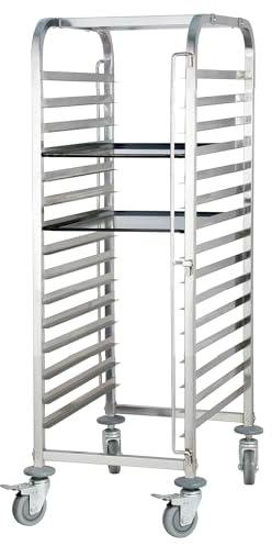 Eagle Bakery Rack - 15 Level Silver Stainless Steel Trolley