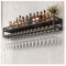 An der Wand montiertes Weinregal, modernes Weinregal aus Metall for den Schrank, schwebende Regale for die Bar, Weinpräsentationsregale for die Wand, multifunktionaler Flaschenhalter aus Eisen, Weingl