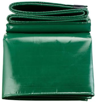 LDQBF Abdeckplane, 2.5x6m 520g/m² PVC gewebeplane Gewebeplane Schutzplane LKW Plane faltbar, leicht, wasserdicht, für Camping und Schutz gegen Regen, Schnee und Sonne Grün