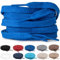 TULMERO 2 pares de cordones 100% algodón – Cordones planos de 8 mm de ancho para zapatillas de deporte, azul oscuro, 90