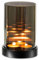 Farol de Cristal Negro Decoracion Salon: Hewory 1 tarros de Velas farolillos de Exterior Decoracion de Mesa Cilindro de Cristal con Base de Metal para Velas tarros candelabros portavelas