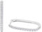 s.Oliver Creolen 925 Sterling Silber Damen Ohrschmuck, mit Zirkonia synth., 2,3 cm, Weiß, Kommt in Schmuck Geschenk Box, 2039700