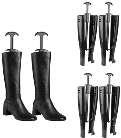 Hungpure Boot Tree Automatic Long Boot Holders Knee High Boots Shapers Black Boot Stretchers for Womens and Mens Shoes