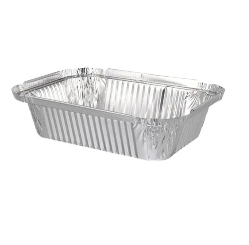 Zymjzbetic 700 ml Alufolien-Pfannen, Aluminiumfolien-Tabletts, Alufolien-Lebensmitteltabletts, Blechfolien-Pfannen, Behälter for Braten, Grillen, Kochen im Ofen zum Kochen, Backen, Braten, Grillen