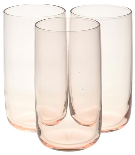 Queensway Home & Dining Modern Coloured Glass Tumblers Set - 280ml or 365ml Drinking Glasses for Water, Juice & Cocktails - Premium Quality Glassware - Ideal for Everyday Use or Entertaining Guests