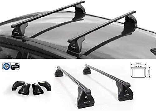 NORDRIVE EVOS QUADRA TR16ES0066 Dachträger (Stahl schwarz 32 x 22 mm 5 kg)
