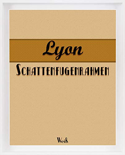 Homedeco-24 Lyon Schattenfugenrahmen 100x140 cm in Weiß ohne Verglasung ideal für Canvas Leinwand Bilder Farbwahl