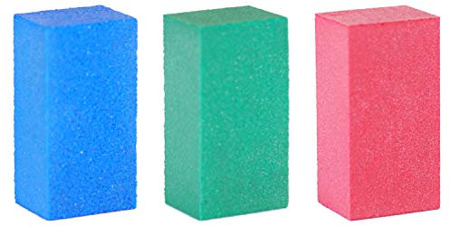 Tools4Boards Gummy Trio Gummi-Schleifstein-Set, Blau, Grün, Rot, 50 x 25 x 20 mm