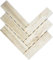 Fischgrät Fliese Holzoptik Keramik hellbeige Fliesenspiegel Boden Wand MOS24CJ-0112