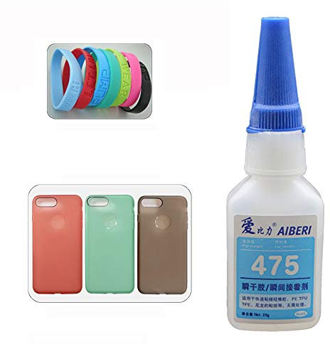 TuToy 475 Colle Instantanée Industrielle Adhésive Transparente De Colle De Silicone Pour Le Cuir En Caoutchouc De Tpu Tpr Tpe