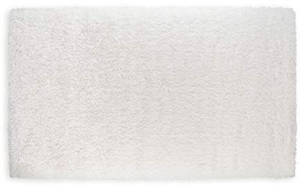 WohnDirect Tapis de Salle de Bain Haut de Gamme Blanc • Antidérapant et Extra Moelleux • 70 x 120 cm