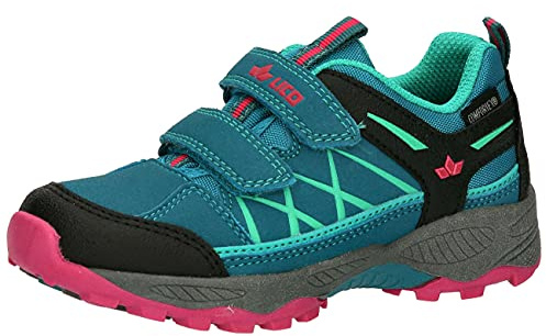 Lico Griffin Low V Unisex Kinder Cross-Laufschuh, petrol/schwarz/pink, 31 EU