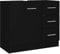 vidaXL Waschbeckenunterschrank Waschtisch Unterschrank Badmöbel Badschrank Badezimmerschrank Badezimmer Schwarz 63x30x54cm Holzwerkstoff