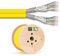 MK-Digital DUPLEX CAT 7a Verlegekabel Netzwerkkabel Installationskabel KAT.7a LAN Kabel Netzwerk Verkabelung Datenkabel Gigabit Kupfer Ethernet, Gelb,100m, Spule