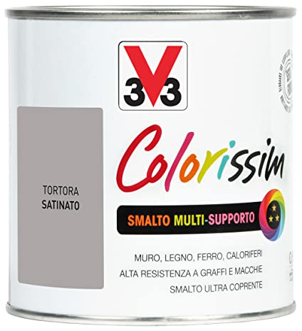 V33 Smalto Multisupporto Colorissim Tortora 0,5L