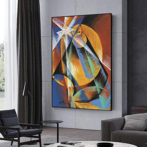 HOLEILUCK Der Merkur, der vor der Sonne vorbeizieht, abstrakte Leinwandposter und Drucke, berühmte gerahmte Wandkunstbilder für Heimdekoration, 70 x 100 cm (28 x 40 Zoll) Mit Rahmen