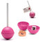 Lollypop Taille-crayon manuel amusant de qualité ressemble à des bonbons - Taille-crayon coloré inclus - Rose