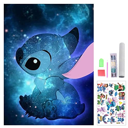 OHSN Diamond Painting Stitch Stitch Diamond Painting Dimantenpainting 5D Diamant Painting Diamant Bilder Dimantenpainting Diamant Bilder Diamant Bilder Für Ästhetische Raumgestaltung(Stitch 30x40Cm)