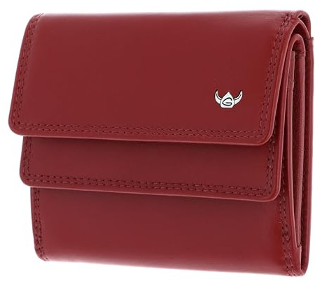 Golden Head Leder Geldbörse Polo RFID Protect Überschlagbörse 1176 Rot dunkelrot