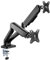 Silver Monkey® UM-800 Monitor-Halterung Tischhalterung für 2 Monitore Gasdruckfeder | Ausleger Arm | Max. 9 kg, 17 bis 32 Zoll | Höhe 360 Drehung Pivot Neigung | VESA 75x75/100x100 | Kabelführung