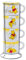 Silver Buffalo Disney Winnie the Pooh Honey Hunny Drips 4pc Stackable Ceramic Espresso Small Cup Set, 3 Ounces