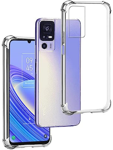 Funda Anti-Shock Gel Transparente para TCL 40 SE, Ultra Fina 0,33mm, Esquinas Reforzadas, Silicona TPU de Alta Resistencia y Flexibilidad