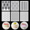 Torten Schablonen, 6 Stück Kuchenschablonen Cake Stencil Kuchen Dekoration Schablonen Kuchenvorlagen für DIY Kuchen Fondant Geburtstag Hochzeit Kuchendekoration 25 * 20,5cm