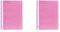 Original Falken Plastik-Schnellhefter. Aus PP-Folie für DIN A4 kaufmännische Heftung Pastell-Farbe rosa Hefter ideal für Büro und Schule (Packung mit 2)