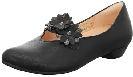 Think! Damen Grace nachhaltige Ballerinas, Schwarz/Kombi 0000, 39.5 EU