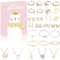 Sranin Schmuck Adventskalender 2024 Mädchen Frauen mit Eisbär-Design： 24 Überraschungen für Teenager Mädchen und Damen wie Charms,Ohrringe, Ketten und Armbänder, zum Aufhängen oder Hinstellen