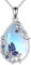 YAFEINI Schmetterlings Kette für Damen 925 Sterling Silber Mondstein Anhänger Halskette Blauer Schmetterling Schmuck Muttertag Geschenk für Mama(Schmetterlings Kette)