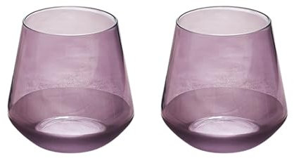 Vasos Cristal Copas de vino de cristal únicas, copas de vino moradas creativas y copas de vino suaves naturales for restaurantes, bares, regalo de decoración Personaliza ( Size : 400ml/13.5oz , Color