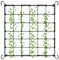 Bieiyhe Elastisches Pflanzennetz 60x60cm Bis 100x100cm Scrog Netz with 4 Hooks Wachsen Zelt Netz Spaliernetz Grow Netz Ranknetz für Kletterpflanzen Trellis Netz Rankhilfe Stütznetz für Gemüse Früchte