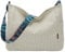 Chase Chic Cord Umhängetasche Damen,Große Schultertasche mit Verstellbarem Riemen,Casual Shopper Tasche Damen für Arbeit Büro Schule Reisen Weiß