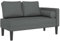 vidaXL Chaiselongue, Indoor Lounge Sofa mit Kissen, Gepolsterte Recamiere für Wohnzimmer Schlafzimmer Büro, Relaxliege Couch, Dunkelgrau Stoff
